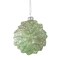 NorthLight 34294729 3.75 in. Glittered Poinsettia Flower Glass Christmas Ornament, Green